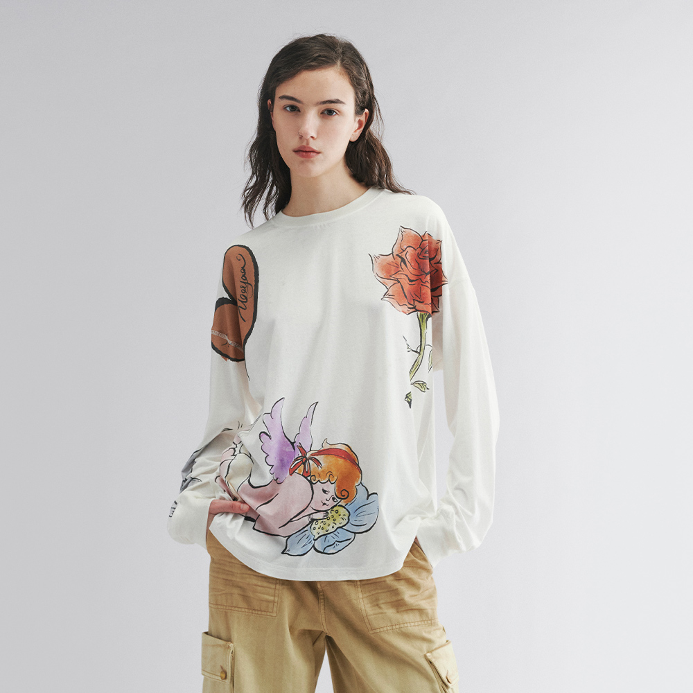 UOOYAA/乌丫爱与天使长袖T恤