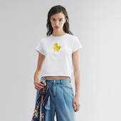 新款 UOOYAA 乌丫2025秋季 「调味酱」胶囊黄芥末酱涂鸦T恤