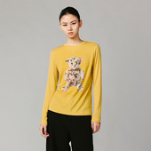 UOOYAA 乌丫「熊熊系列」超现实小熊玩偶印花长袖 T恤