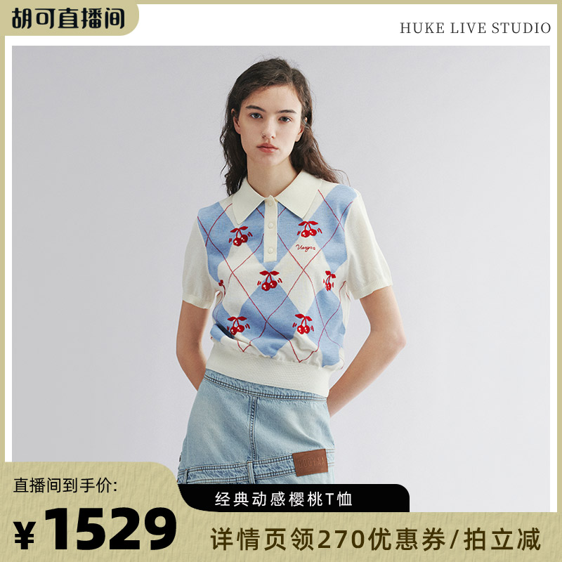 乌丫动感樱桃复古经典POLO衫