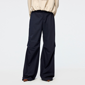 UOOYAA 「奇幻都市」精纺羊毛捏褶西装 乌丫2026春季 裤 新款