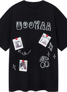 UOOYAA/乌丫拍立得胶印T恤裙