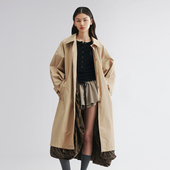 新款 UOOYAA 乌丫2025秋季 「奇幻都市」里布外露巴尔马肯风衣