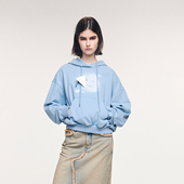 新款 UOOYAA 乌丫2025冬季 「奇幻都市」笑脸云朵连帽卫衣