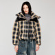 UOOYAA 乌丫「Vintage」系列经典 格纹拼接羽绒服