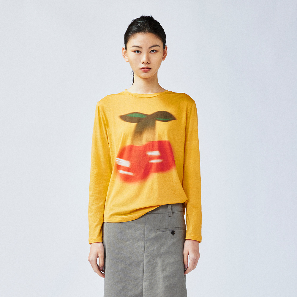 UOOYAA/乌丫动感樱桃长袖T恤