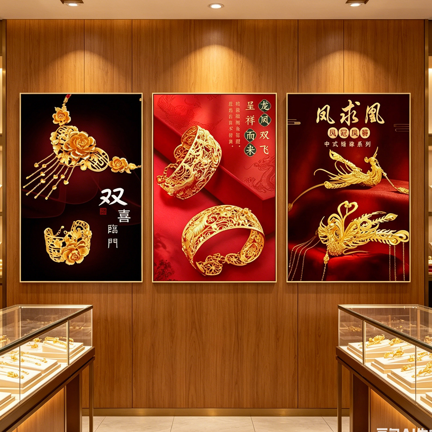 寄卖典当行墙面装饰挂画黄金古钱币珠宝回收当铺广告牌奢侈品壁画