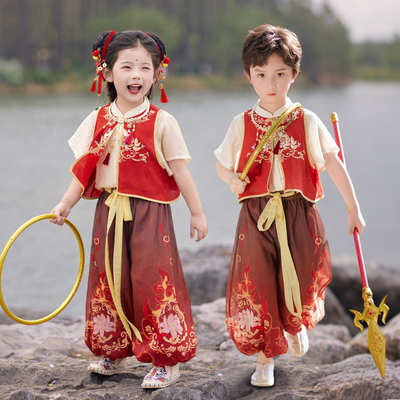 哪吒儿童服装幼儿园毕业演出服