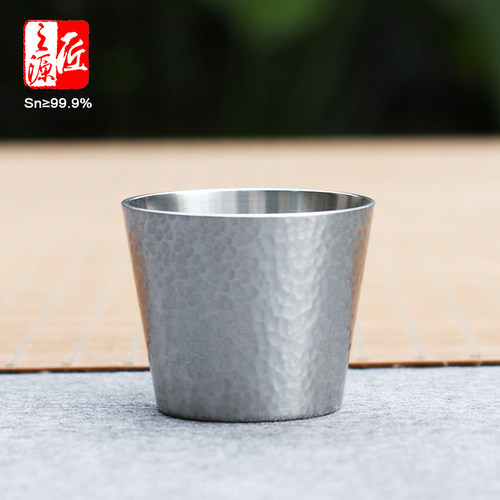 个旧手工纯锡酒杯小杯子酒盅酒具