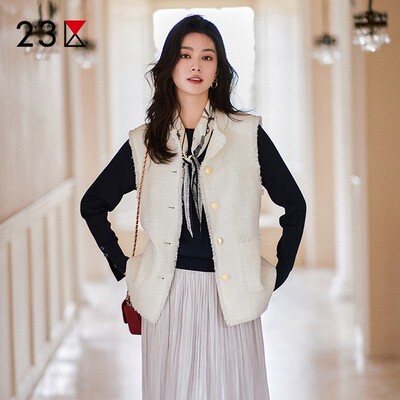 宽松棉羊毛混纺马甲背心商场同款