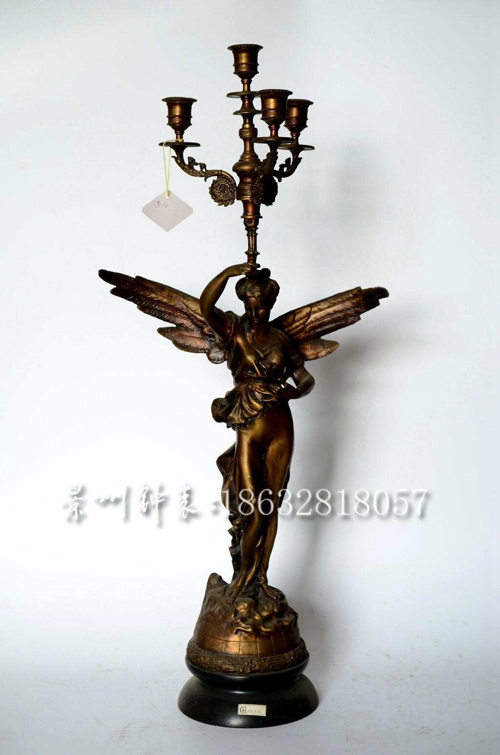 烛台 老式仿古 纯铜蜡烛台 电影道具 仿古做旧 铸铜 欧式 法国
