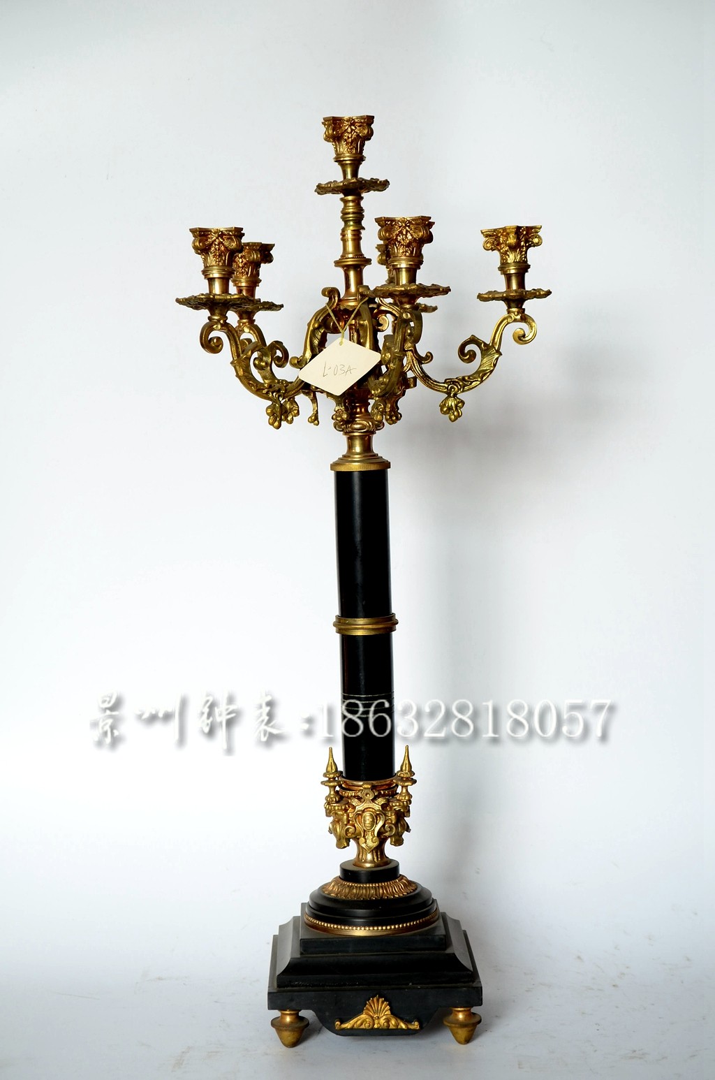 烛台 古典纯铜 老式仿古蜡烛台 样板间 电影道具 老式壁炉玄关