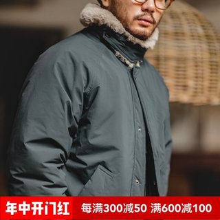 马登工装日系复古毛领棉服翻领秋冬棉衣男夹克外套加厚保暖棉袄潮