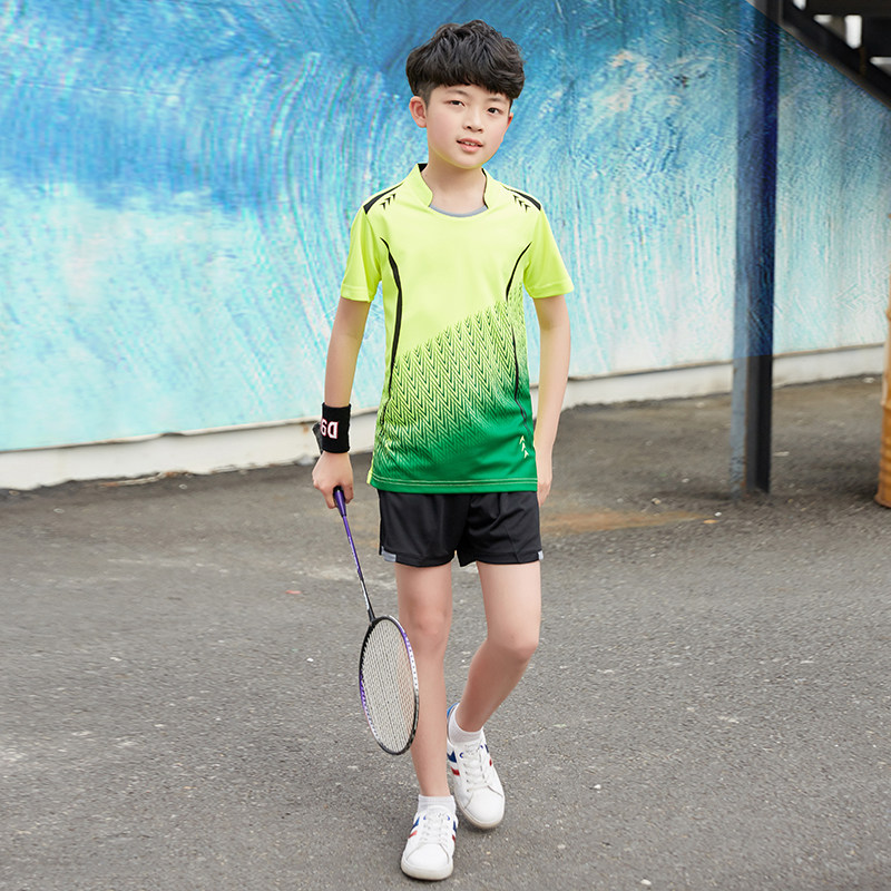 2026新款儿童羽毛球服套装男童女童装夏季速干小孩乒乓球比赛衣服