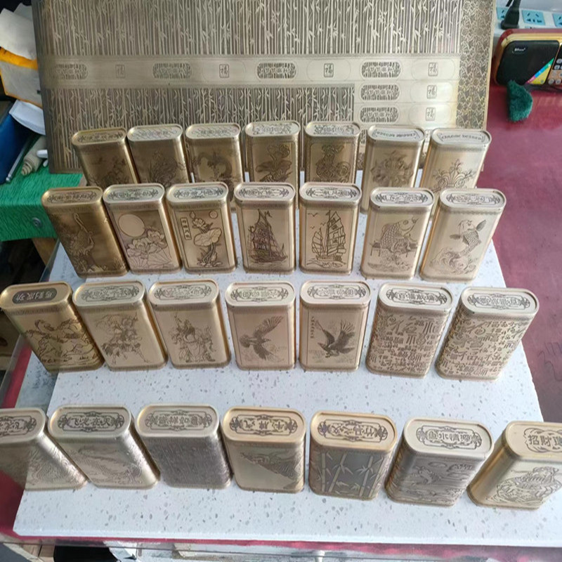 纯铜手工制作黄铜烟盒便携式