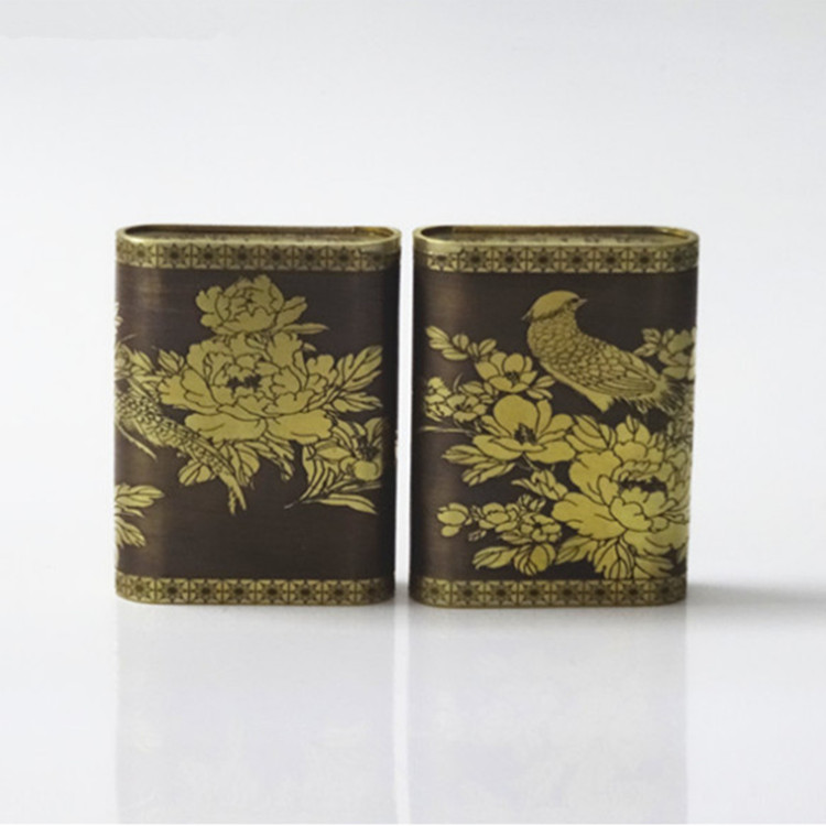 手工制作雕刻便携式加厚烟盒