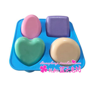 XJ172 Four -Shengshu Silicone handmade soap mold cake mold is very easy to remove