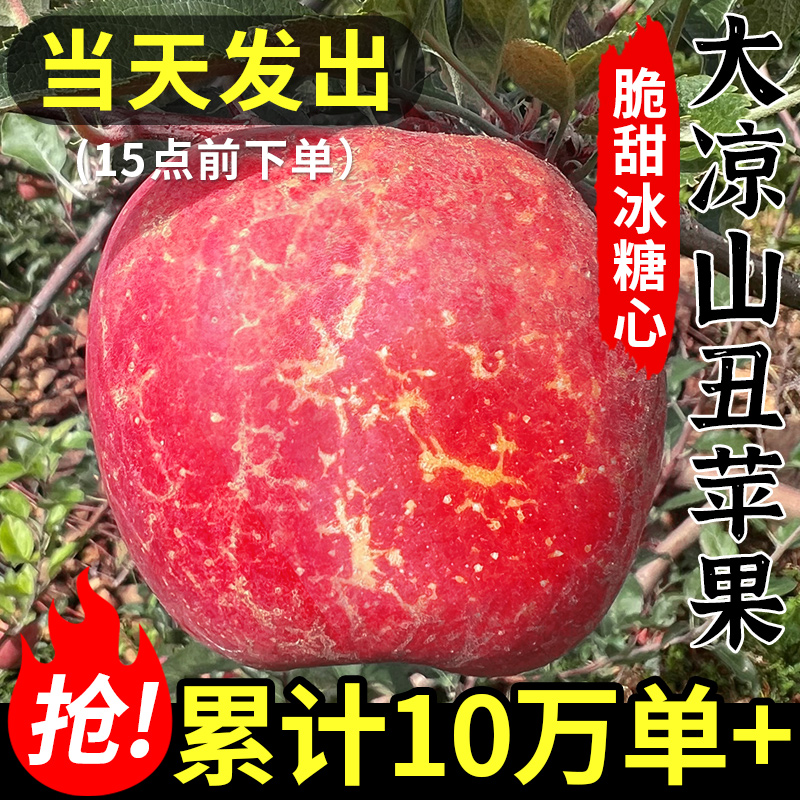 累计销量10万+!大凉山丑苹果脆甜