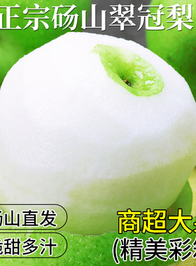 正宗砀山翠冠梨子9斤安徽新鲜水果皇冠翠玉产地直发当季整箱官方