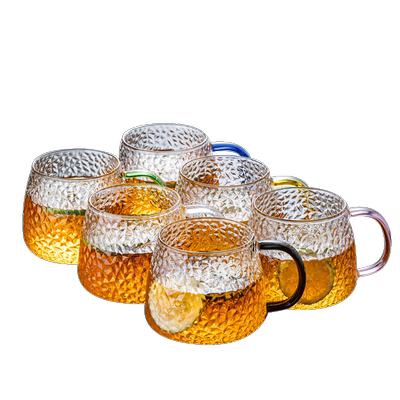 玻璃杯带把耐高温泡茶茶具套装