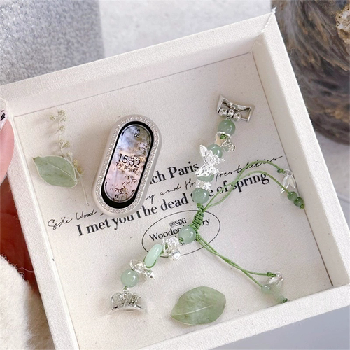 新国风串珠小米手环10表带适用小米9手环表带女款小米9pro腕带876