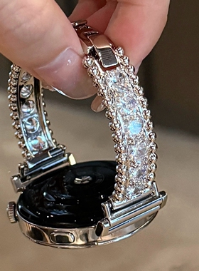 适用华为满钻花环金属手镯款手表表带watch3watch4GT3GT4GT5pro