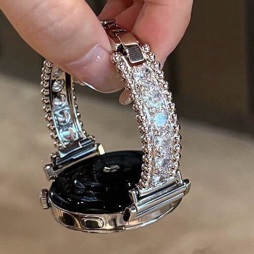 适用华为满钻花环金属手镯款手表表带watch3watch4GT3GT4GT5pro