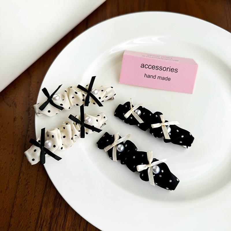 褶皱布艺新款波点发箍宽版头箍