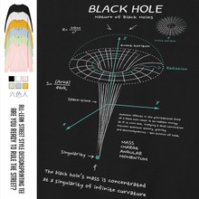 nasa天文宇宙geek爱因斯坦相对论霍金黑洞blackhole卫衣春秋套头