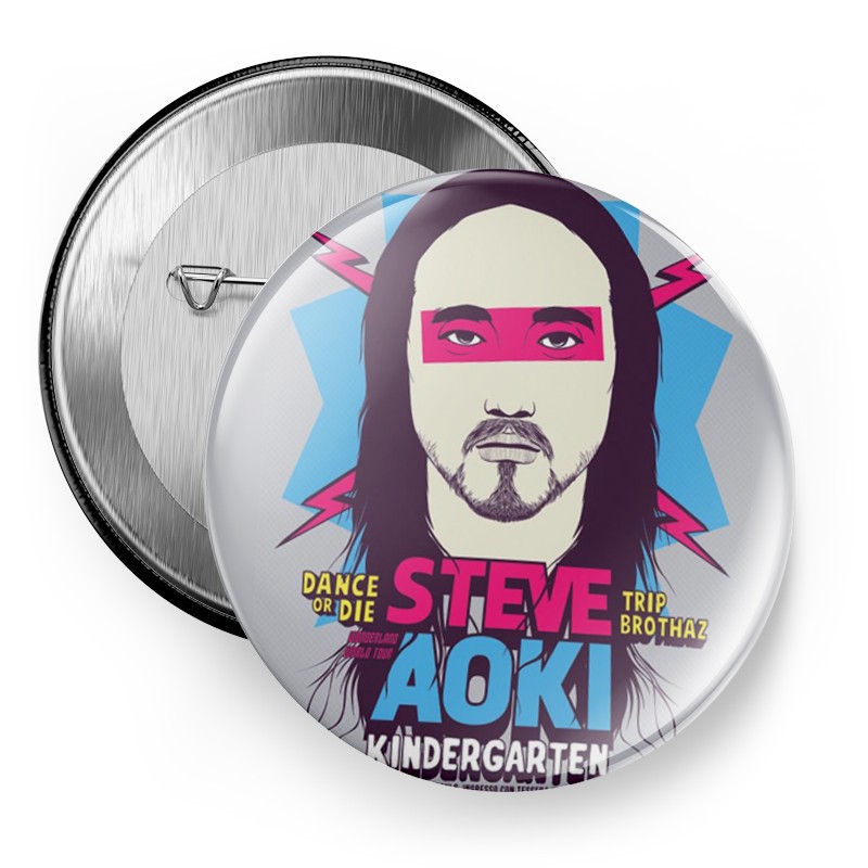 STEVEAOKI徽章图章别针磁冰箱贴