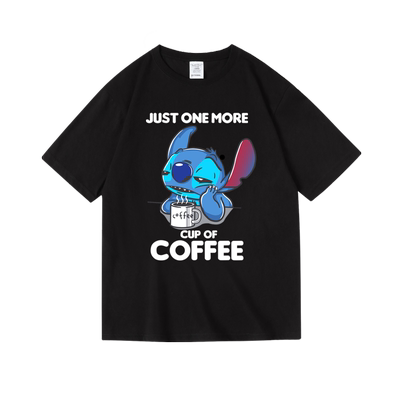 青少年卡通星际宝贝史迪仔印花周边T恤男女夏季中性宽松短袖半袖