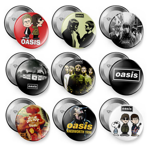 oasis绿洲吧唧徽胸章挂件冰箱贴