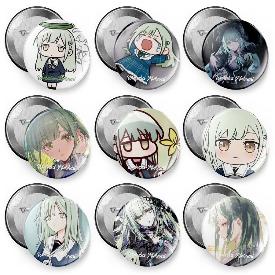 若叶睦谷子吧唧胸章包挂件冰箱贴