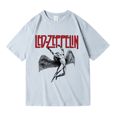 齐柏林摇滚音乐短袖男女同款夏季