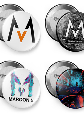 欧美流行maroon5魔力红乐队音乐节吧唧徼章胸章别针磁贴冰箱贴