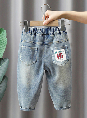 男童牛仔裤春秋季2025新款中小童百搭时尚裤子儿童春款休闲裤