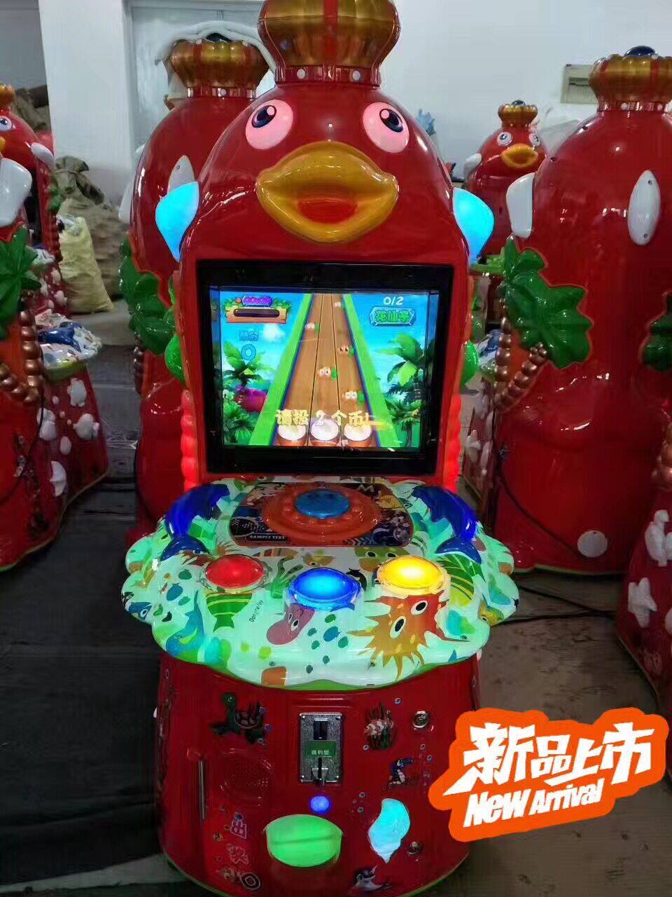 直销2019新款投币儿童电动章鱼王射水机游戏机投币海豚枪机游艺机