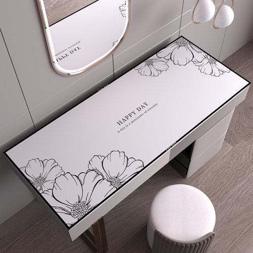 轻奢ins韩式化妆台桌面垫高级感