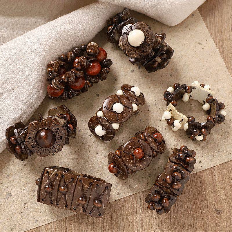 波西米亚复古椰壳手链小众个性民族风棕咖色串珠手串度假风女手镯,特色手工艺,其他,淘宝优惠券,粉丝福利购,淘宝优惠卷