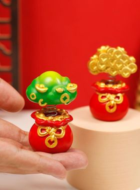 新年招财摆件可爱装饰物办公室桌面吉祥物手办公仔家居喜庆礼品