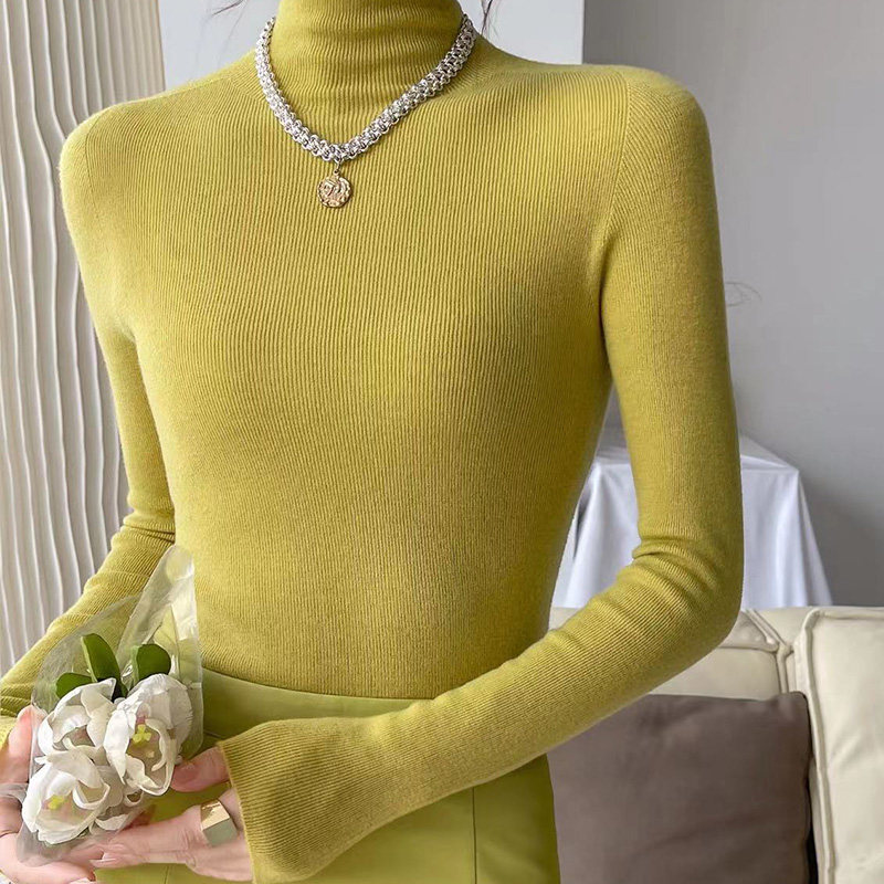 无缝天鹅领羊毛打底衫修身薄款内搭100纯羊毛衫女针织衫高领毛衣,女装/女士精品,毛针织衫,淘宝优惠券,粉丝福利购,淘宝优惠卷