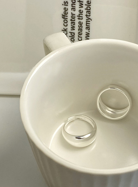 【韩国】s925纯银高级简约开口戒