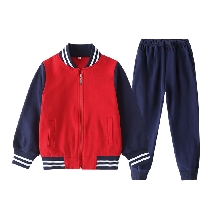童装新款幼儿园春秋款园服中学生小学生校服拉链儿童运动套装班服