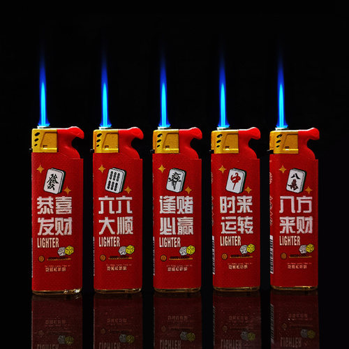新款啄木鸟塑料直冲打火机热销