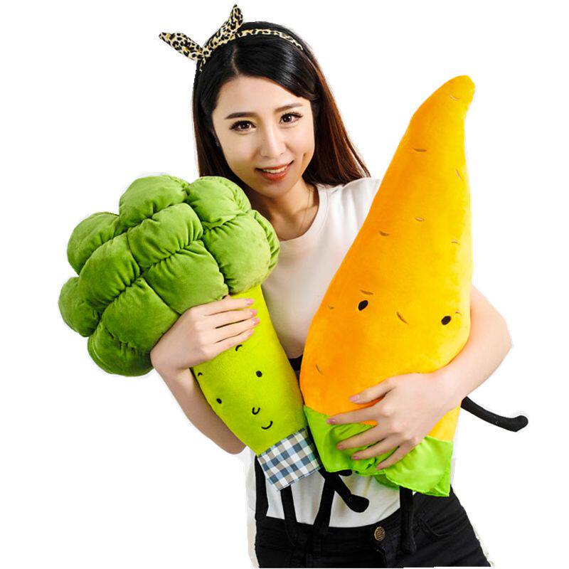曼妙西兰花抱枕PP棉质量好