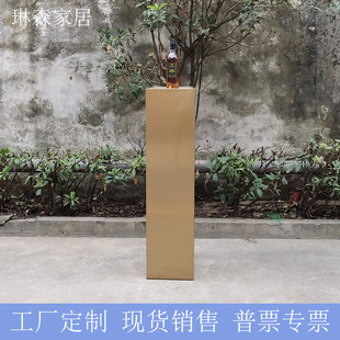 方形柱子 亚克力透光 发光展台 展示地台 立柱 女鞋道具 雕塑底座