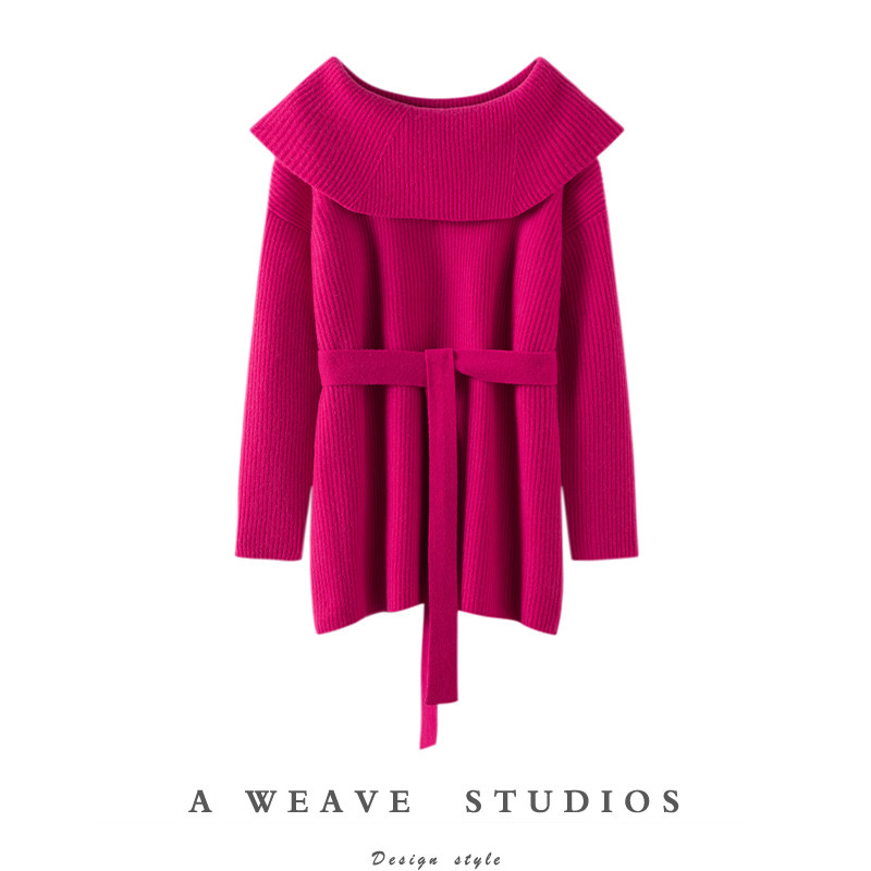 穿了才懂的美~乳白色荷叶边大翻领斜肩系带纯山羊绒毛衣中长款女,女装/女士精品,羊绒衫,淘宝优惠券,粉丝福利购,淘宝优惠卷