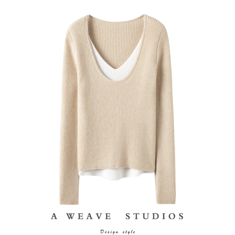 冬凤凰高端100%纯山羊绒衫