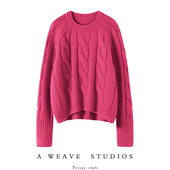 2024春季 新款 双股羊绒衫 软糯入骨 女100纯山羊绒加厚毛衣针织衫