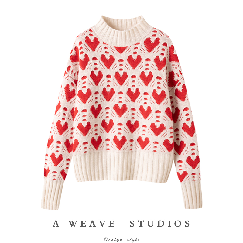 冬凤凰高端100%纯山羊绒衫